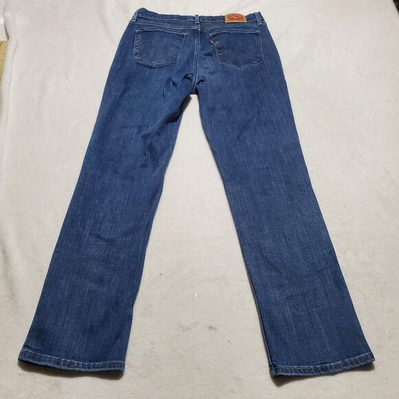 Levis Classic Straight Women's Jeans Tag Size 6 (28x30) Mid Rise Blue Denim - Picture 2 of 12